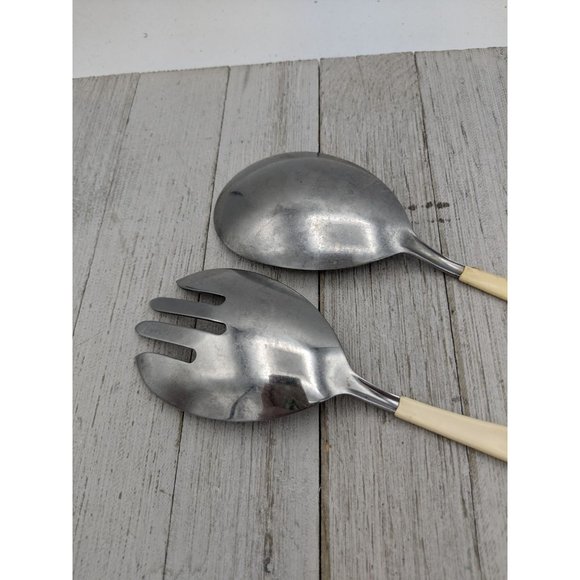 Casualware Serving Set Imperial USA 1971 TK Co Stainless w Coated Handle Veggies - Picture 6 of 6